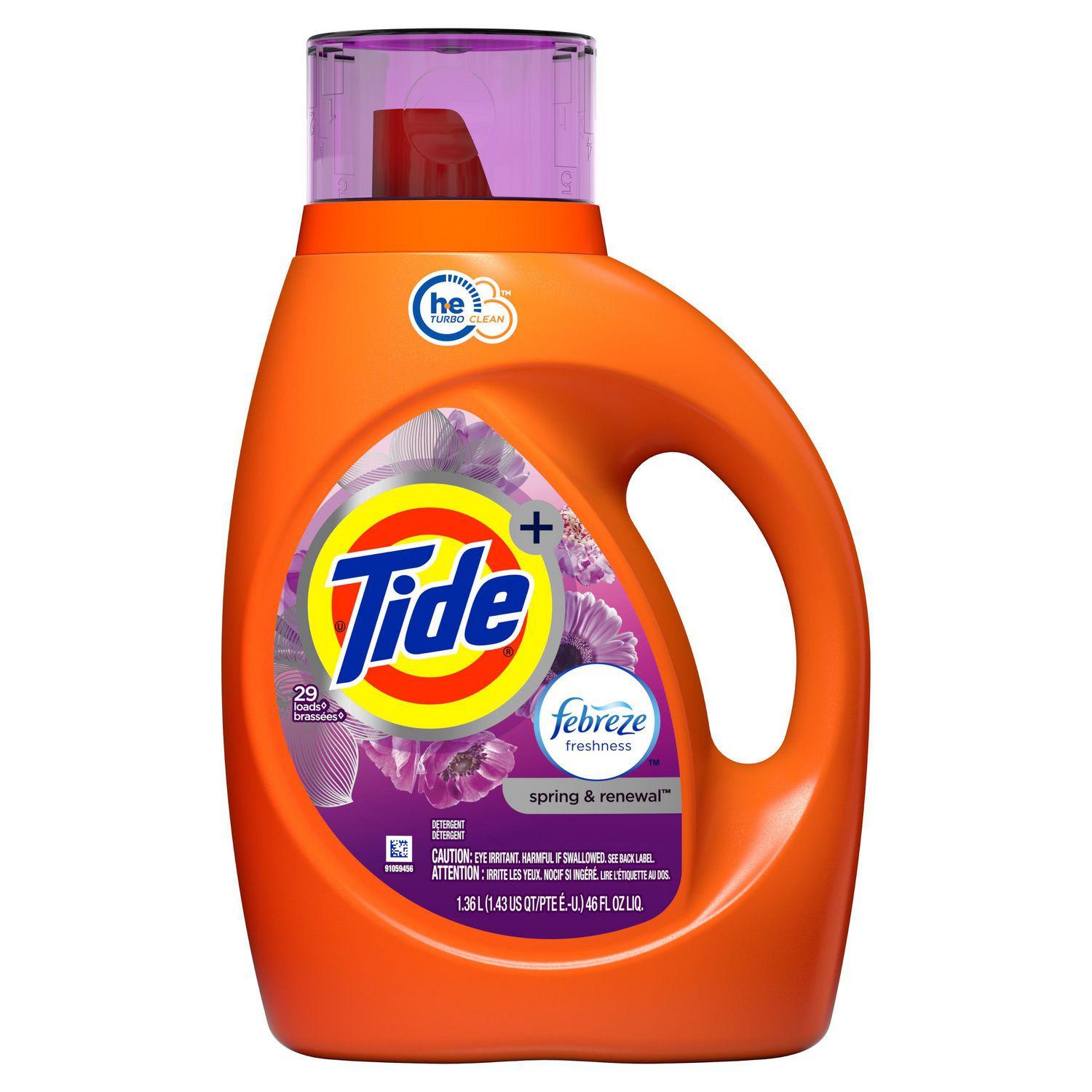 Tide Plus Febreze Freshness He Turbo Clean Liquid Laundry Detergent