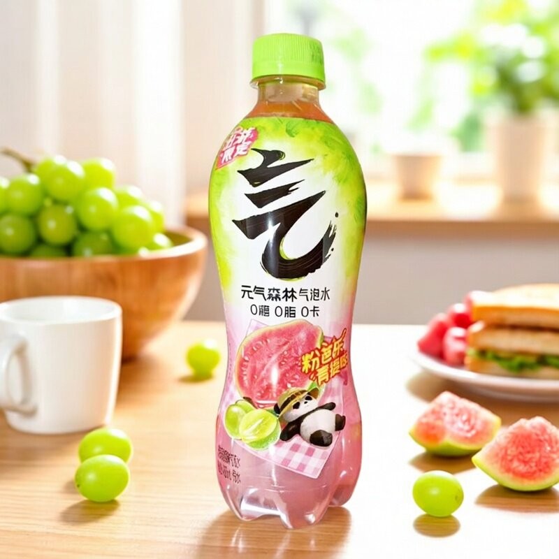soda-sparkling-drinkpink-guava-green-grape-flavor