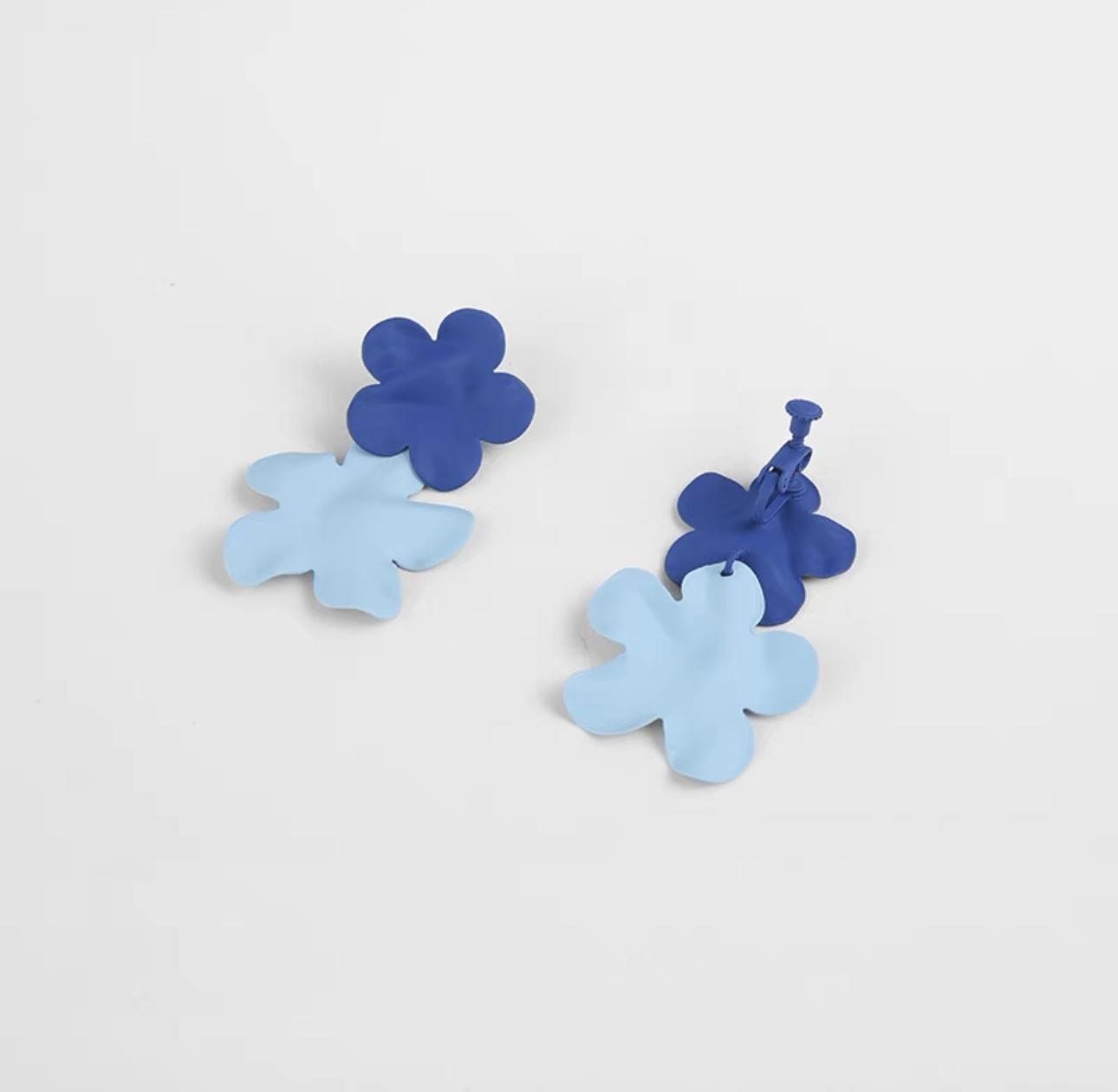 clips-four-leaf-clover-shape-drop-earrings