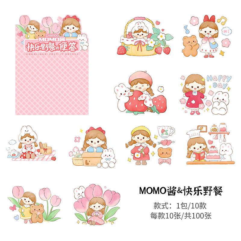 momo-happy-picnic-sticky-notes