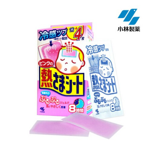 kobayashi-pharmaceutical-childrens-physical-antipyretic-patch-16-pink-gentle-and-low-sensitivity-edition