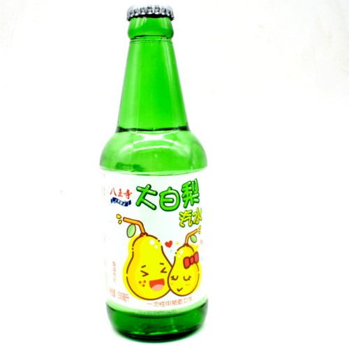 bawangji-white-pear-flavored-soda-glass-bottle-330ml